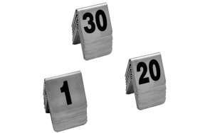 INOX TABLE NUMBERS SET/1-30